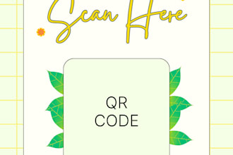 design professional custom qr code with logo and background