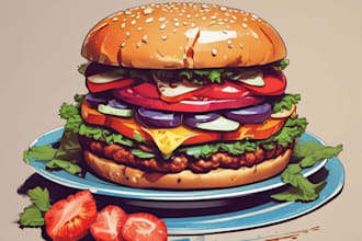 design food pop art of your food pop art