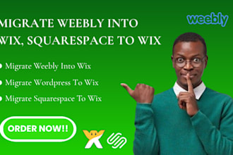 migrate weebly to wix website, squarespace to wix, wordpress to wix