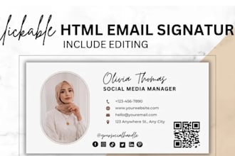 setup professional email signatures for you