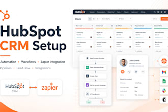 setup hubspot crm automation workflow zapier integration