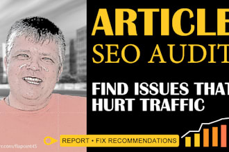 audit blog articles for SEO and traffic issues