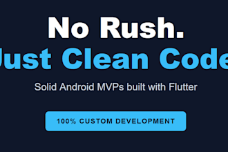 build a solid custom android app mvp with clean code