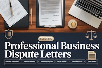 draft business dispute and contract complaint letters