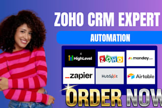 setup hubspot crm zoho crm gohighlevel integration monday com CRM