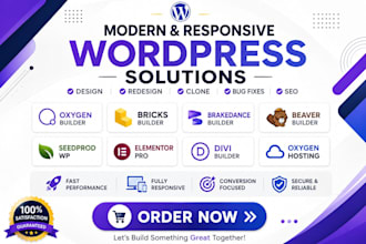 oxygen website design brakedance builder beaver bricks seedprod wp pagebuilder