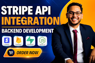 fix or integrate stripe API, supabase and firebase backend development