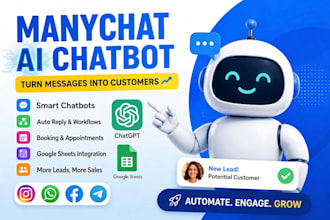 build a manychat chatbot that sells for you while you sleep