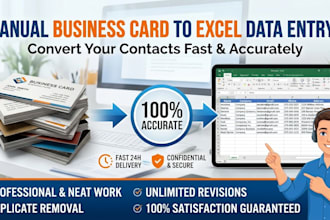 convert business cards data into excel or CRM