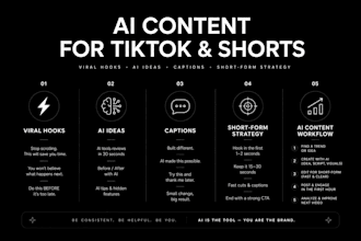 create ai content for tiktok, shorts and instagram