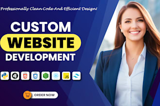 build rebuild custom website development full stack front end back end developer