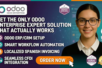 deploy customize scalable odoo erp enterprise crm invoice cfdi expert developer