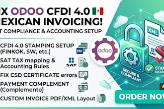 setup odoo cfdi electronic invoicing mexico accounting localization fixoption