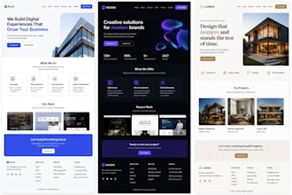 build a modern business website or dashboard