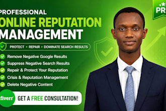 do online reputation management with reverse seo and suppress negative links