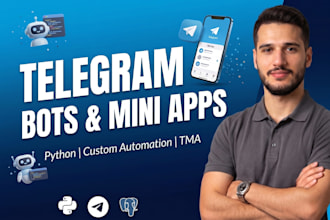 develop high performance telegram bot and telegram mini app