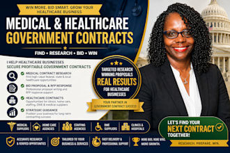find medical government contracts and write healthcare bid proposals