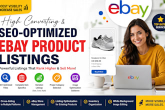 do ebay listing, ebay seo listing, ebay lister, ebay product listing