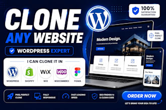clone website copy website duplicate wordpress site design and layout