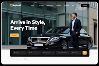 design a car rental service lumisone private jet taxi website booking system