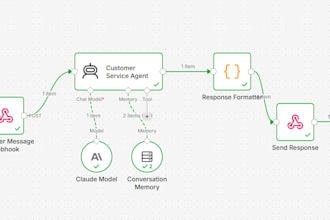 build an ai customer service chatbot using claude API and n8n