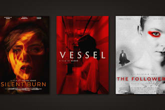design a professional and cinematic movie poster