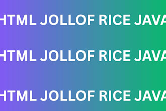 do html jollof rice cookbook