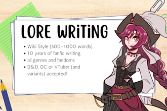 create your dnd or vtuber lore