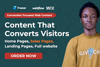 write website content for businesses and brands