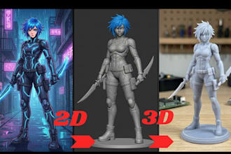 turn 2d to 3d printable toy model, image to 3d stl file for 3d printing