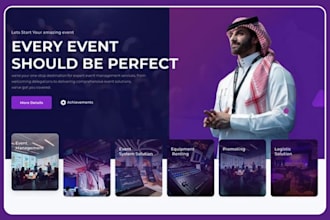 design an event seminar conference website event booking system website