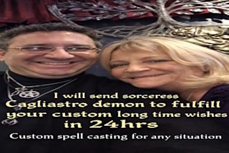 send sorceress cagliastro demon to fulfill your custom wish custom spell casting