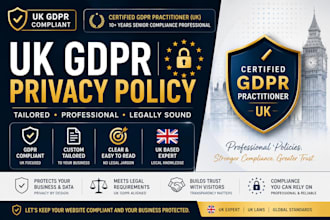 write a gdpr privacy policy for your website