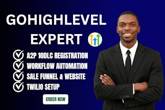 gohighlevel a2p 10dlc go high level expert gohighlevel automation ghl website