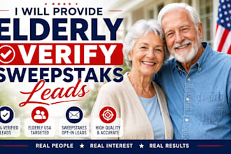 provide you a verify usa sweepstaks leads