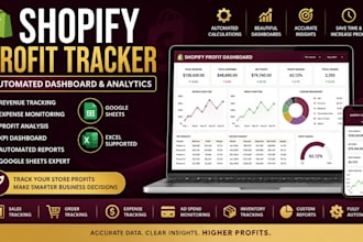 build a custom shopify accounting and profit dashboard