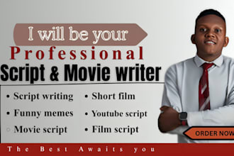 write a premium movie script, screenwriting, funny memes and  screenplay
