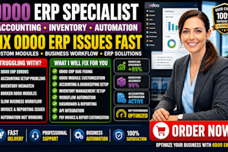 odoo erp issues customize modules setup accounting inventory automate business