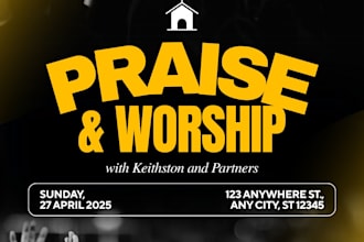 do professional church flyer and gospel event poster design