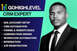 gohighlevel landing page go high level automation expert ghl funnel website a2p