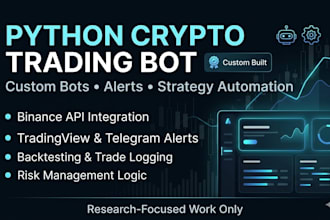 build a custom python crypto trading bot
