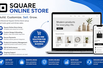 design square website square store square booking square payment setup