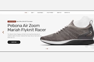 design sneakers website shopify store sneakers shoe website footwear shopify