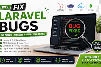 fix laravel bugs, PHP errors, API issues, and database problems