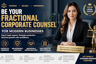 be your fractional corporate counsel for modern businesses