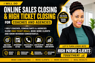 do online sales closing and high ticket closing for coaches and agencies
