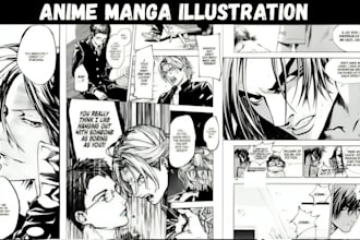 draw anime manga comic book illustration webtoon panel nsfw anime manga artist