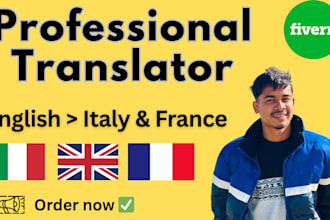 manually translate english, italian and french fast