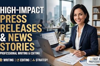 write and edit high impact press releases and news stories