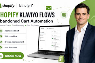 setup shopify klaviyo email flows abandoned cart automation